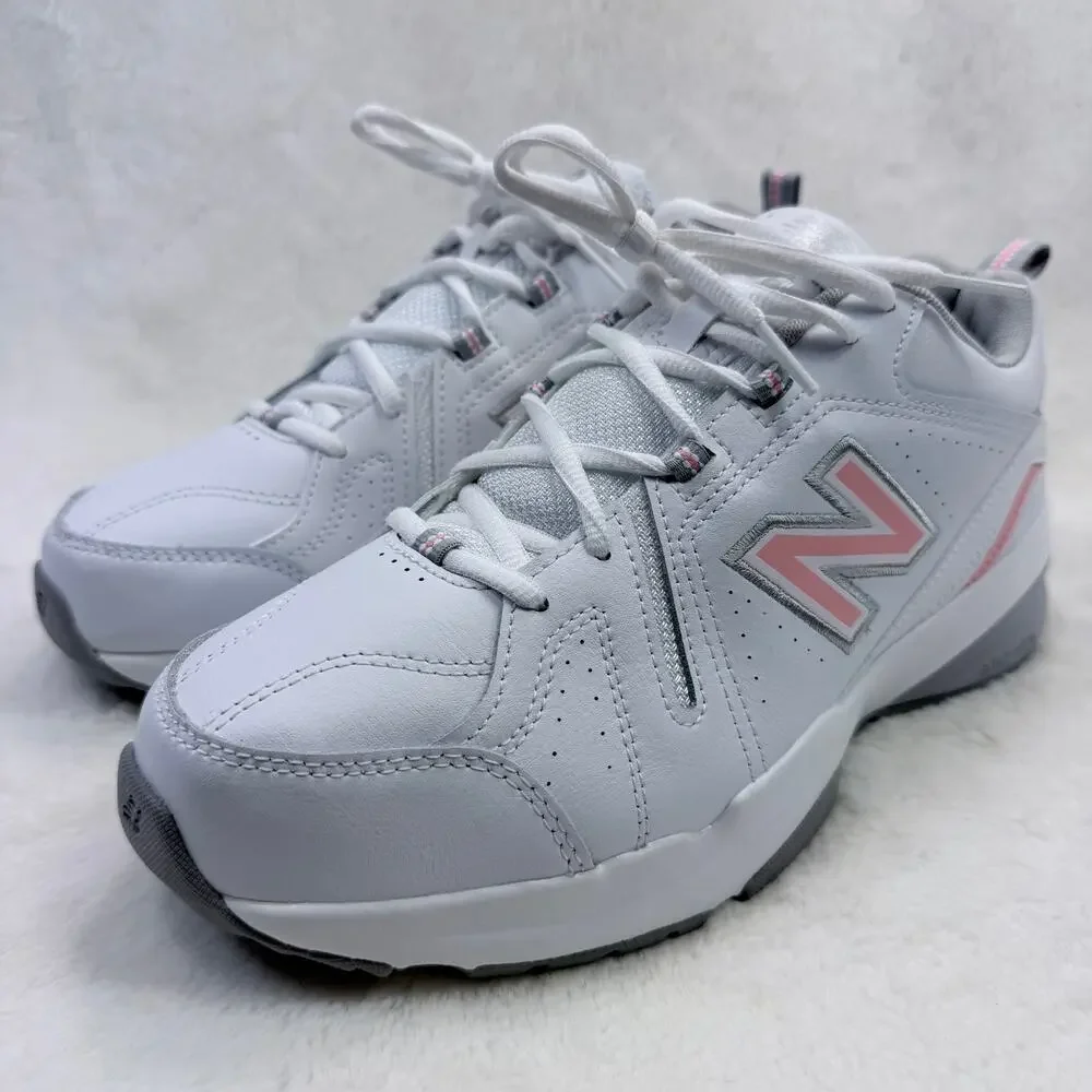 New Balance 608v5 Womens Training Shoes White Pink Size 11 WX608WP5 Sneakers